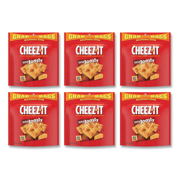 Cheez-It® Baked Snack Crackers, Extra Toasty Cheese, 7 Oz Bag, 6-carton freeshipping - TVN Wholesale